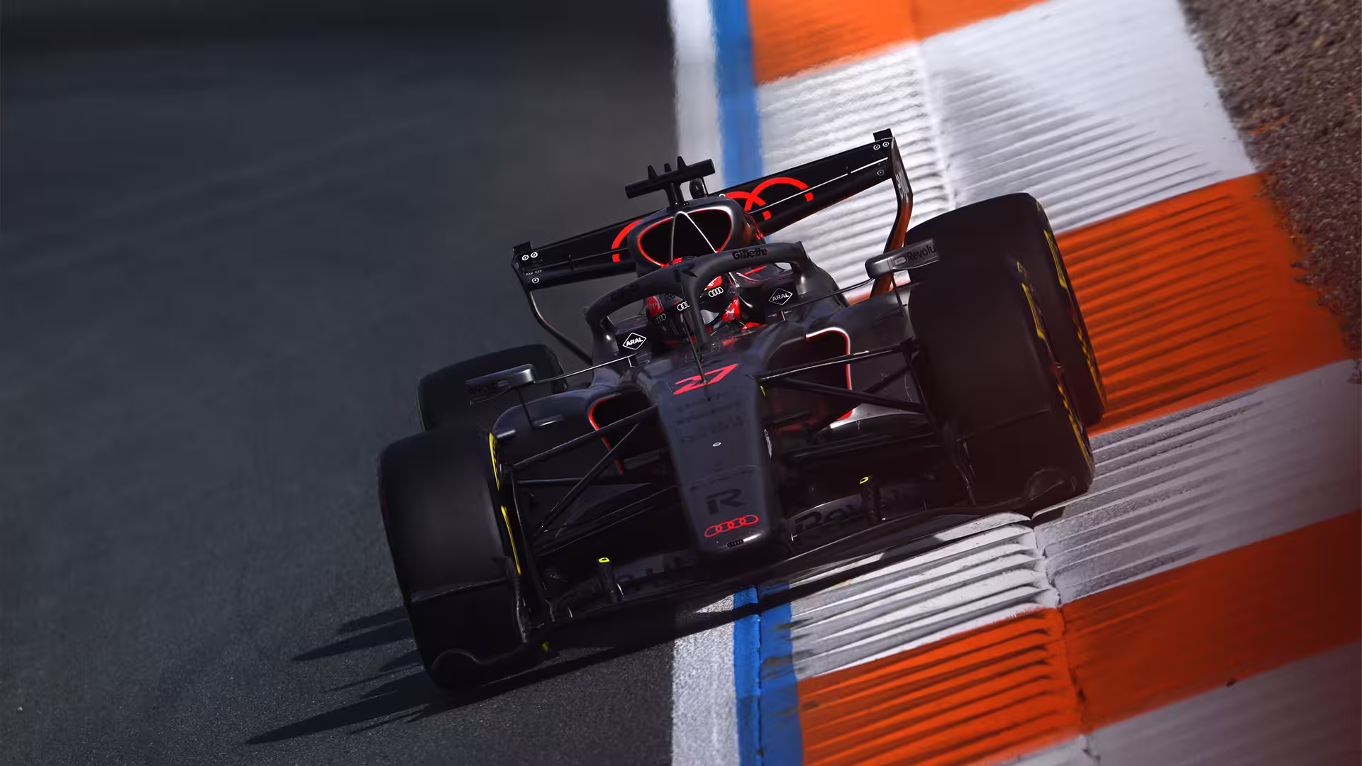 Formula1 car on track