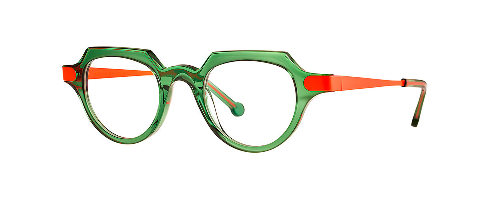 COUPLE 012 TRANSPARENT CHROMIUMOXIDE GREEN + FLUO ORANGE