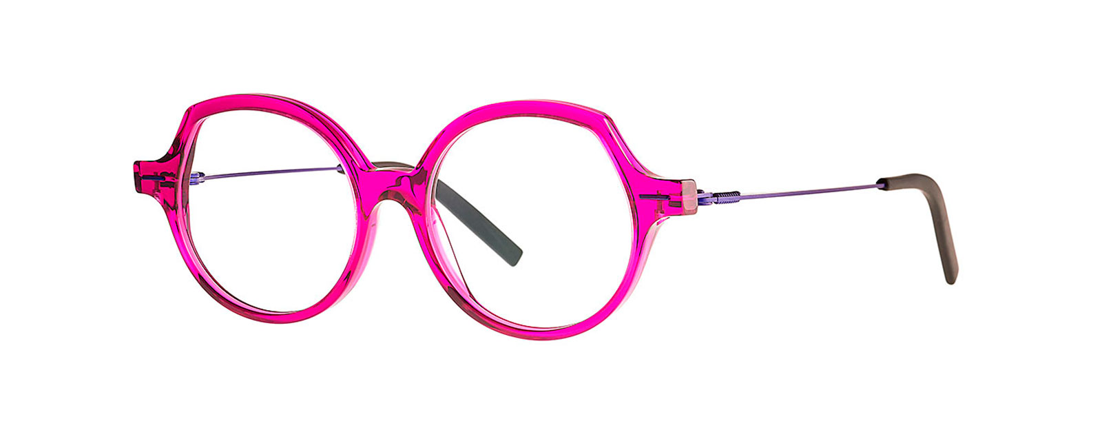 SLAY 060 TRANSPARENT DEEP ORCHID + FLUO PURPLE n25/2