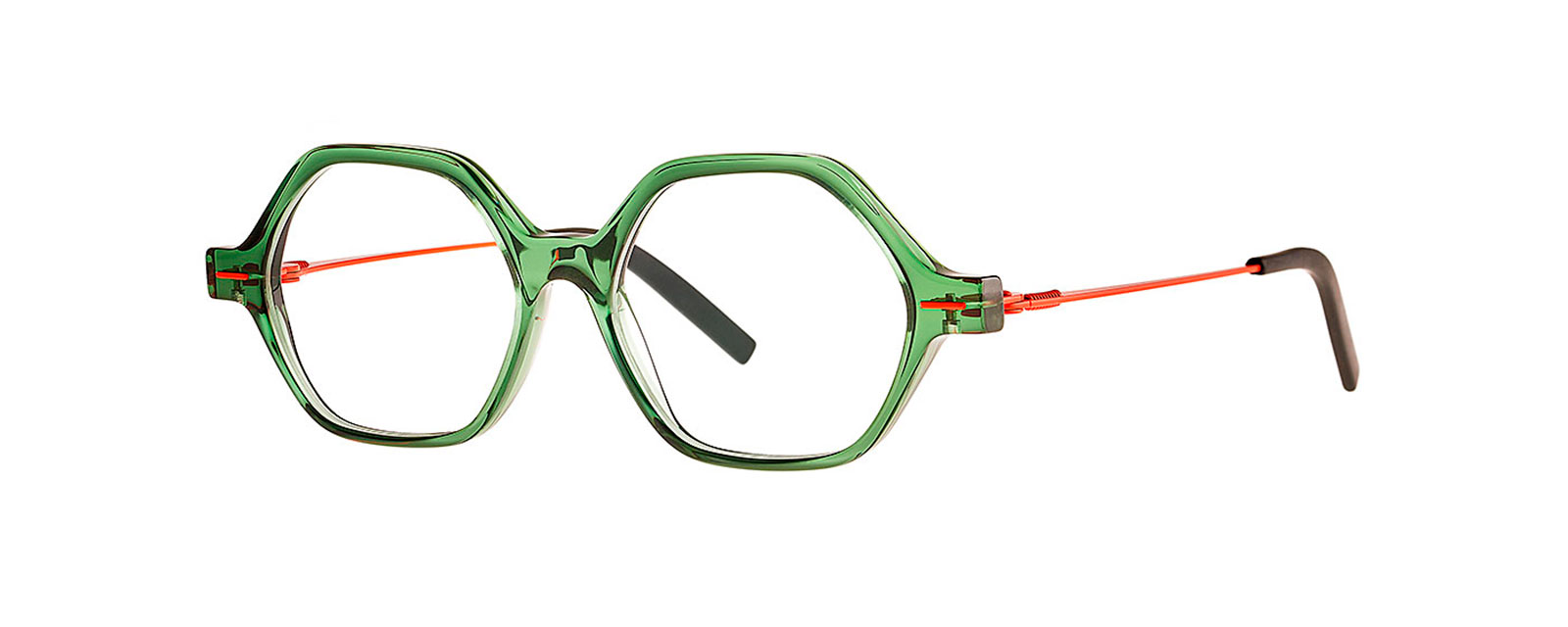 TANTU 061 TRANSPARENT CHROMIUMOXIDE GREEN + FLUO ORANGE n25/2