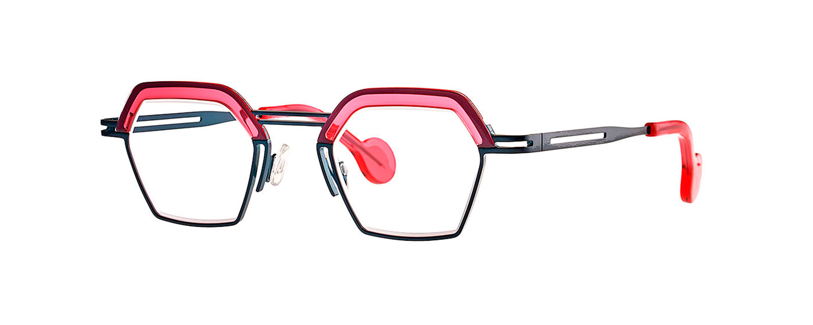 MASCARA 064 BLUESY GREEN + TRANSPARENT RED