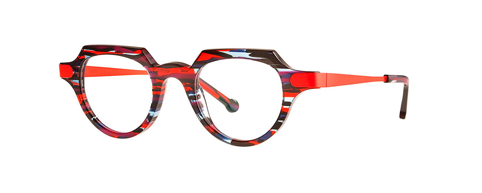 COUPLE 010 BLUE/RED ECAIL + FLUO RED