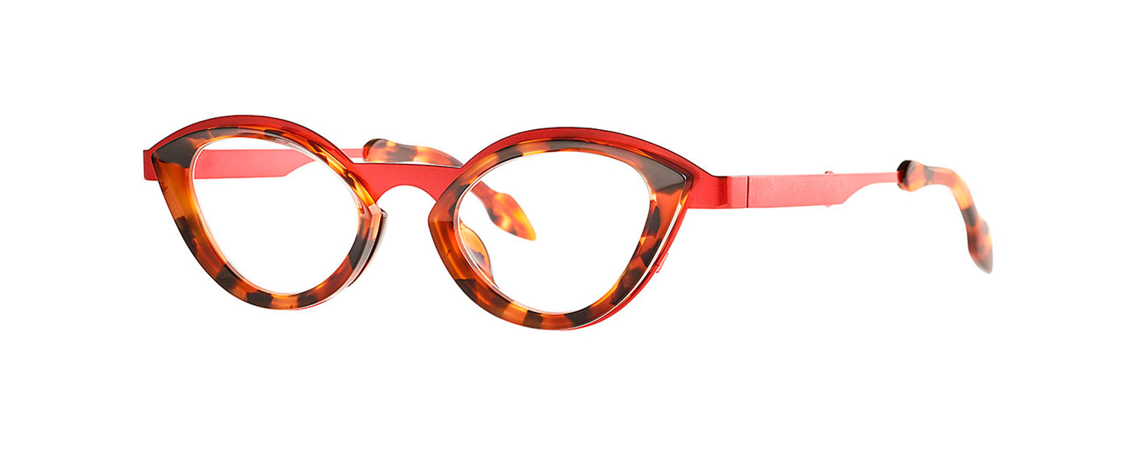 EYE 005 HOT RED SHINE + BROWN DALMATIAN