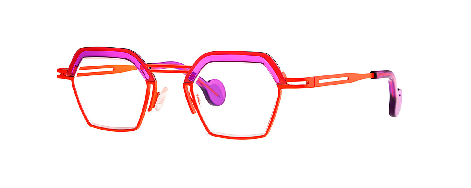 MASCARA 3005 FLUO ORANGE + TRANSPARENT PURPLE