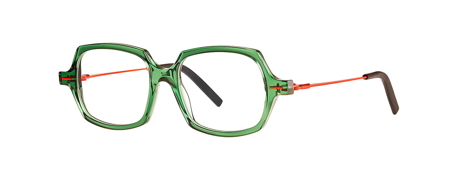 NOOB 061 TRANSPARENT CHROMIUMOXIDE GREEN + FLUO ORANGE n25/2