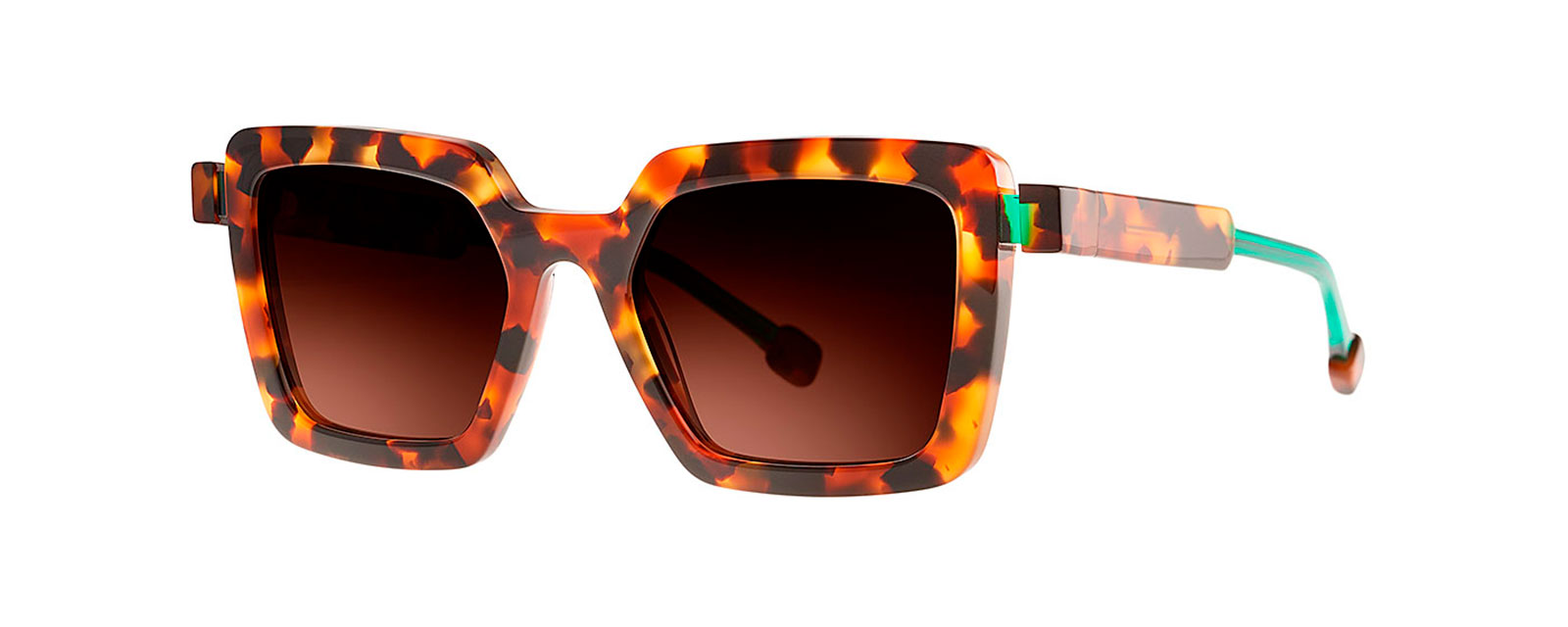 PEDAL 004 BROWN DALMATIAN + TRANSPARENT OPAL GREEN