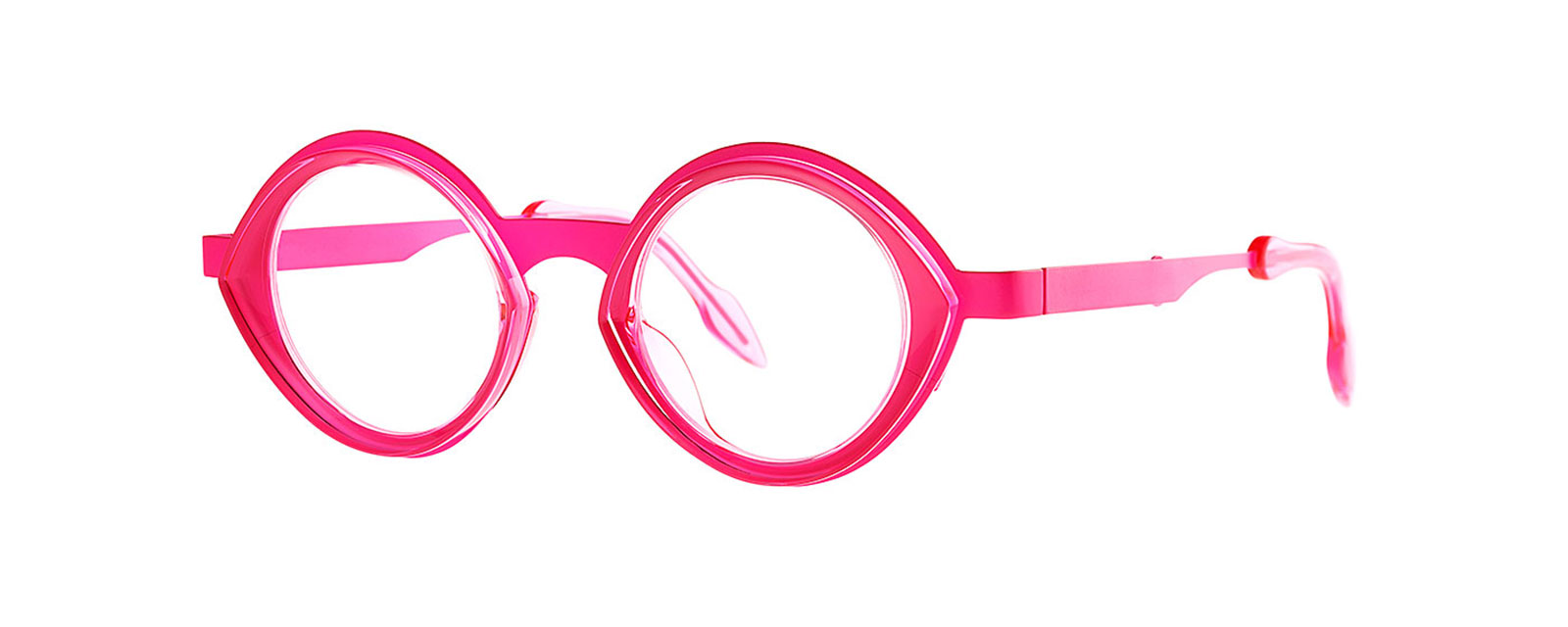 PIPE 013 FLUO PINK + TRANSPARENT SHOCKING PINK