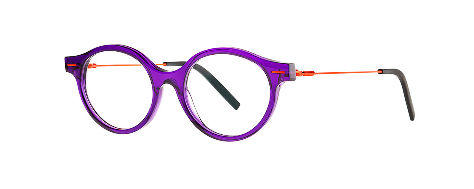 SKEER 055 TRANSPARENT ORCHID + FLUO ORANGE