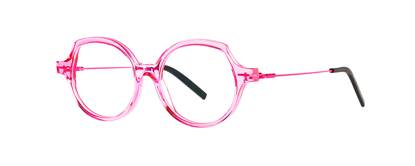 SLAY 066 TRANSPARENT SHOCKING PINK + FLUO PINK