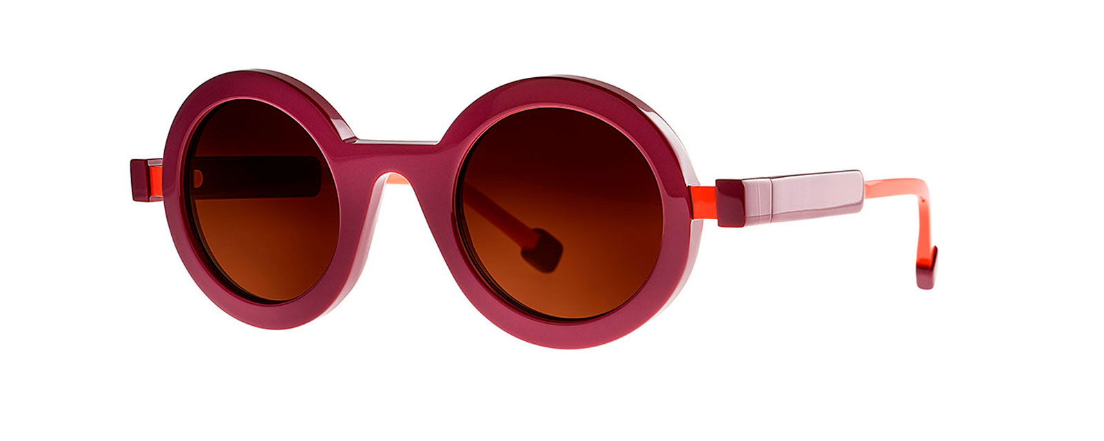 CASSETTE 021 SOLID RED PLUM + SOLID ORANGE n26/1