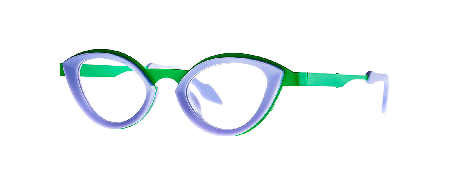 EYE 023 PYTHON GREEN + SOLID PURPLE n26/1