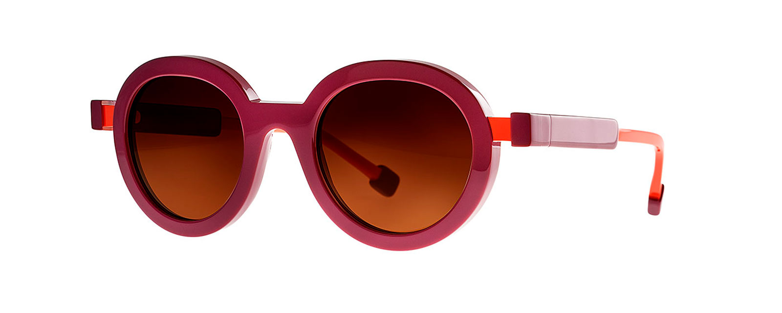 SPIDER 021 SOLID RED PLUM + SOLID ORANGE n26/1