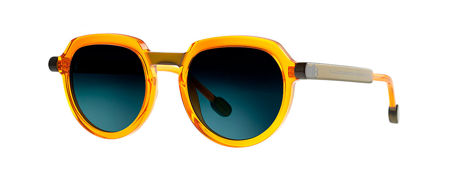 BELLO 017 ORANGE GIVREE + TRANSPARENT OLIVE GREEN