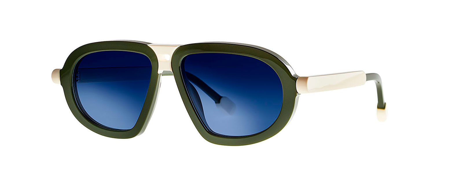 LOLLY 014 SOLID MUSK GREEN + CAPPUCCINO WHITE