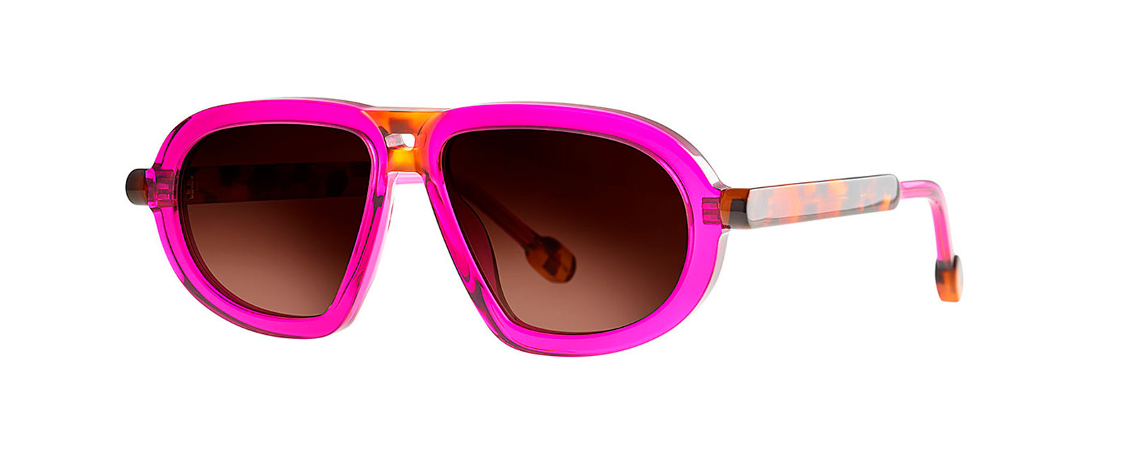 LOLLY 007 TRANSPARENT DEEP ORCHID + BROWN DALMATIAN