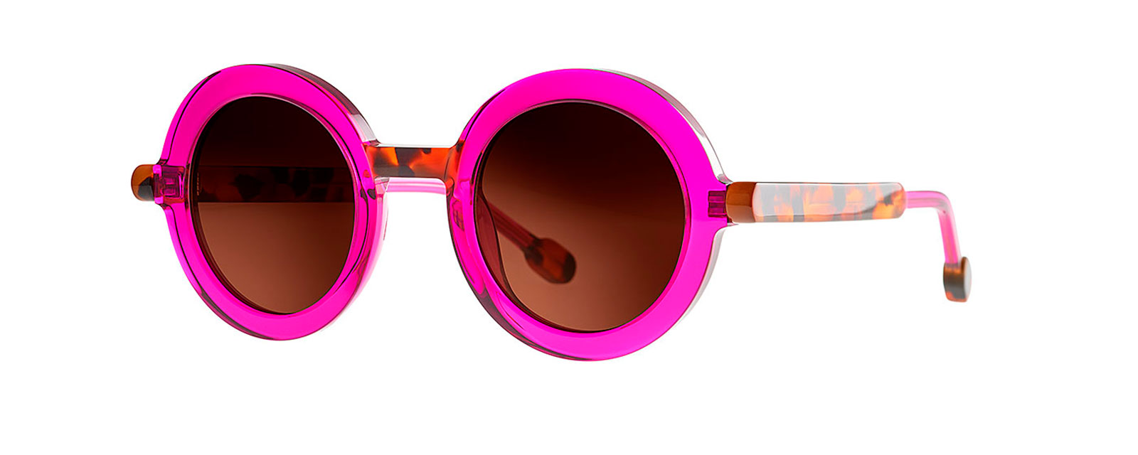 POPSI 007 TRANSPARENT DEEP ORCHID + BROWN DALMATIAN