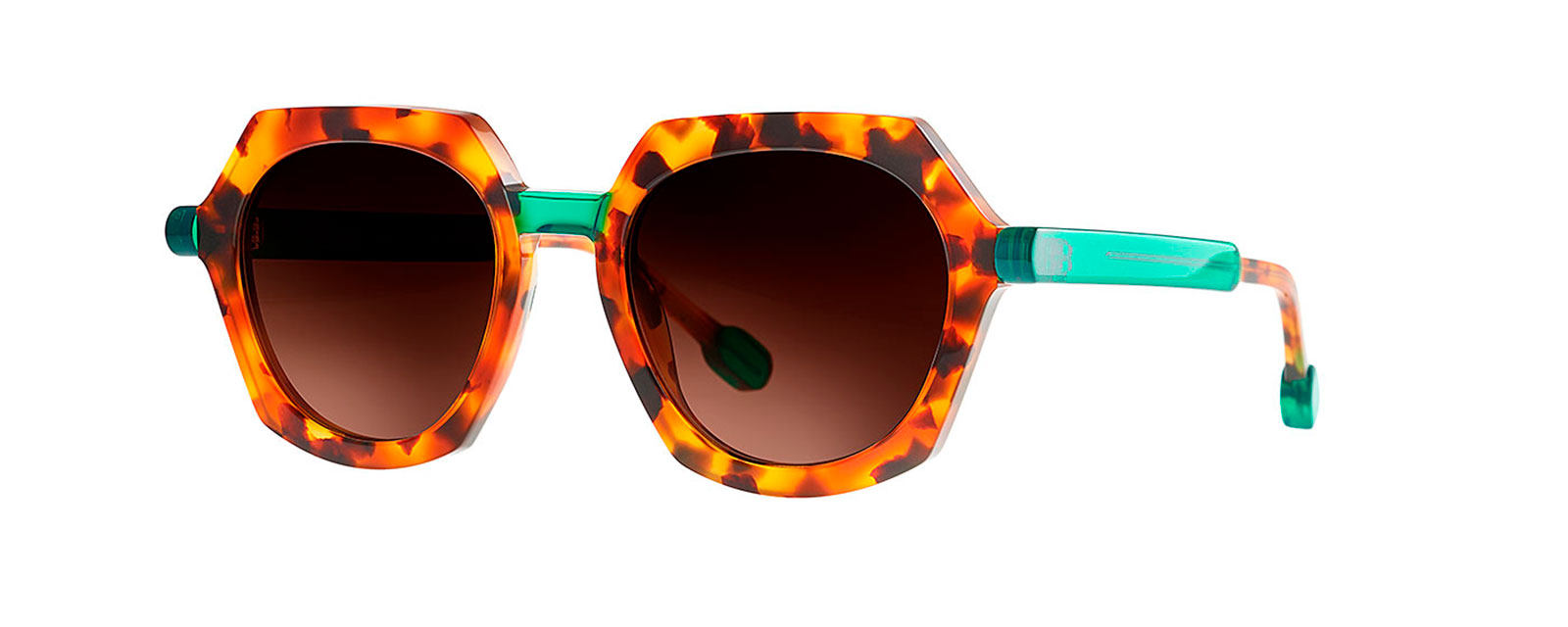 STOX 004 BROWN DALMATIAN + TRANSPARENT OPAL GREEN