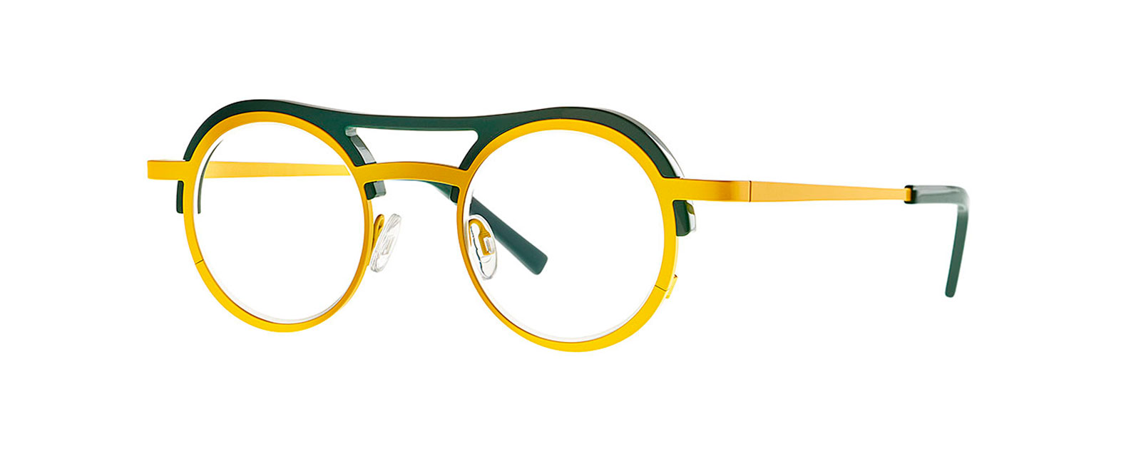 FLAT HAZELNUT 021 ITALIAN GIALLO MODENA + SOLID DARK GREEN