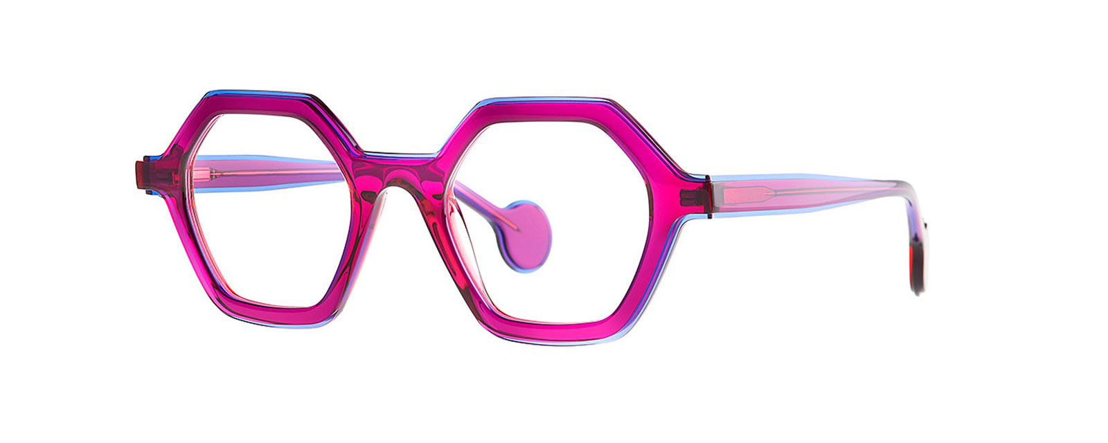 PRITT 018 RED-PINK + TRANSPARENT BLUE