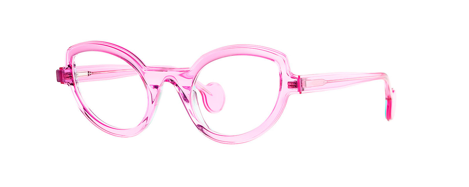 TEC7 011 TRANSPARENT NEON GREEN + TRANSPARENT SHOCKING PINK