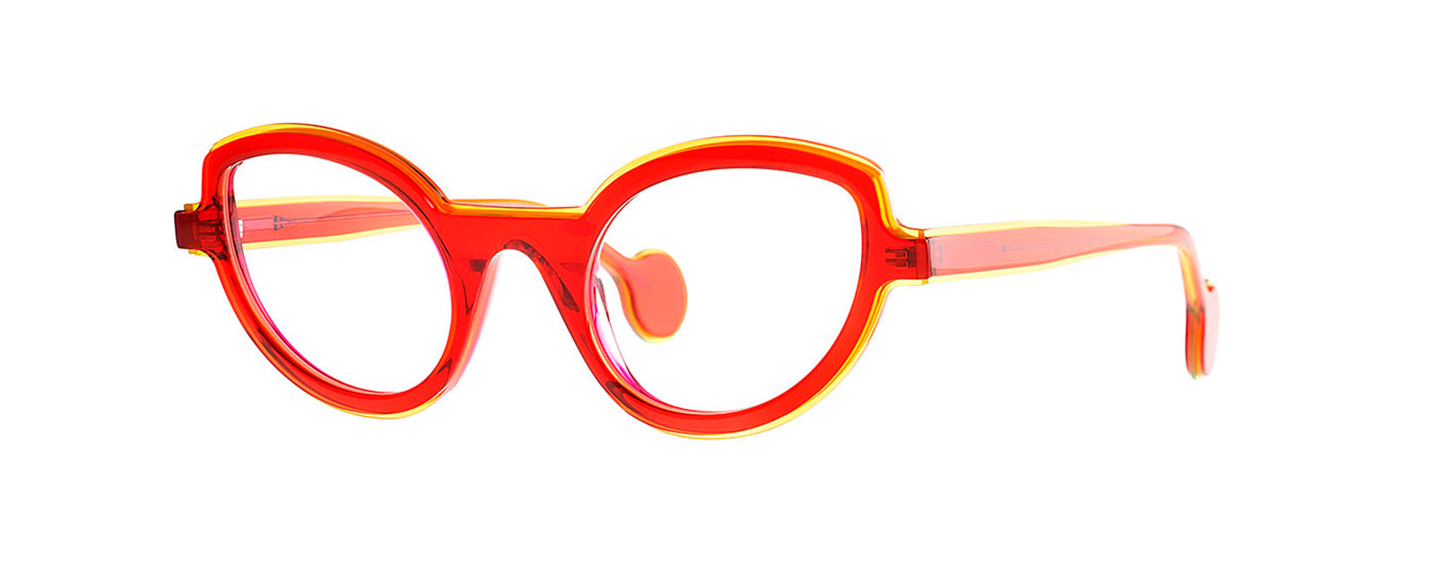 TEC7 008 FUSHIA JELLY + TRANSPARENT FLUO LIGHT YELLOW