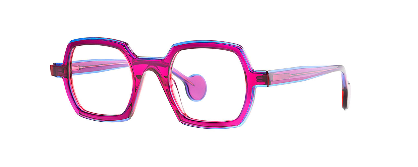 VELPON 018 RED-PINK + TRANSPARENT BLUE