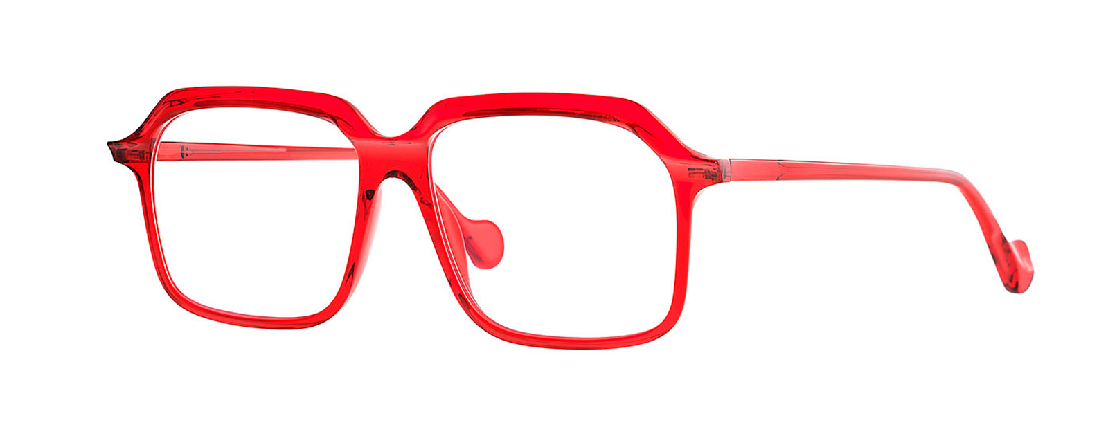 DROP KNEE 004 TRANSPARENT RED