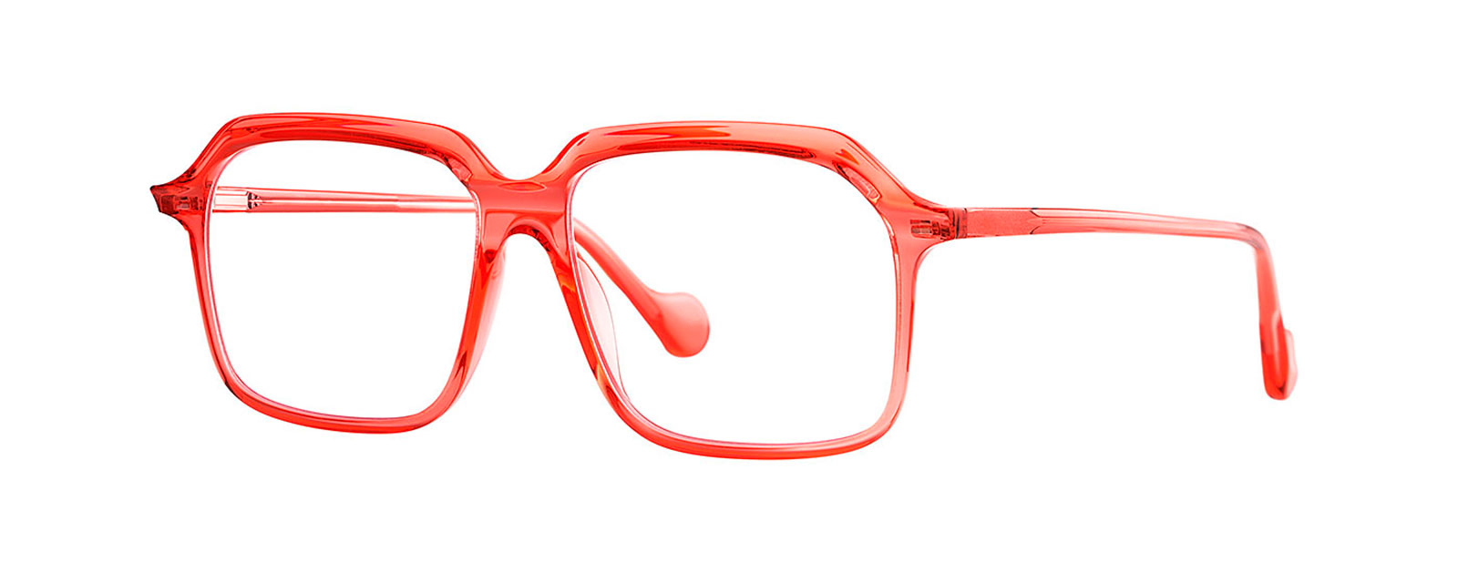 DROP KNEE 005 TRANSPARENT RED