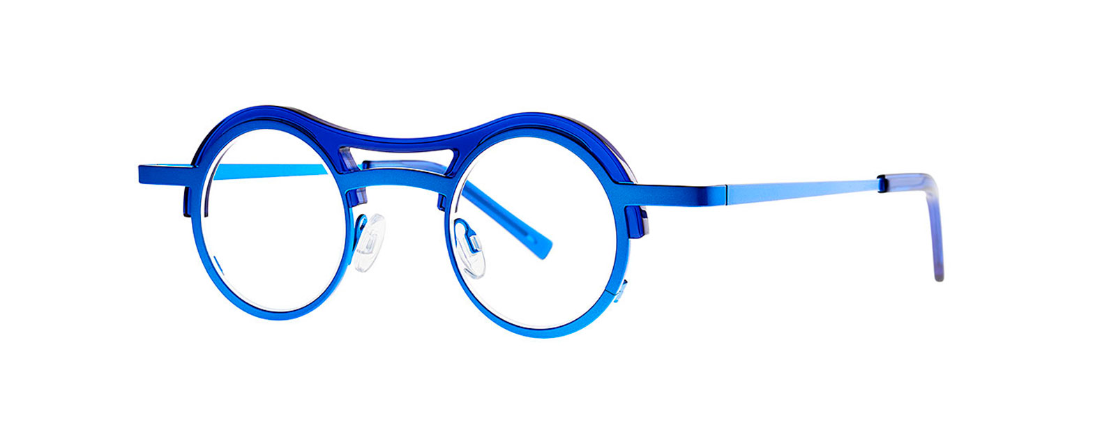 COCOA MOCHA 003 MM ELECTRIC BLUE + TRANSPARENT DELFTWARE BLUE n26/2