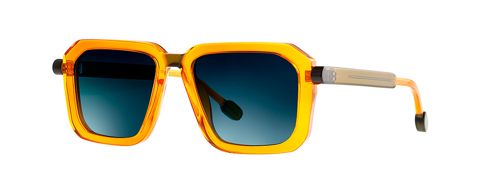 SCOOPY 017 ORANGE GIVREE + TRANSPARENT OLIVE GREEN n26/2