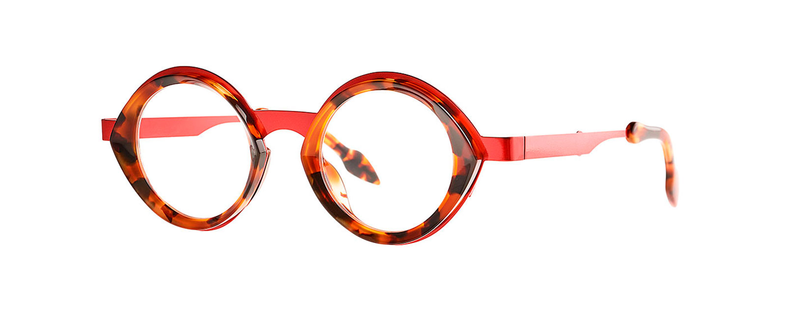 PIPE 005 HOT RED SHINE + BROWN DALMATIAN