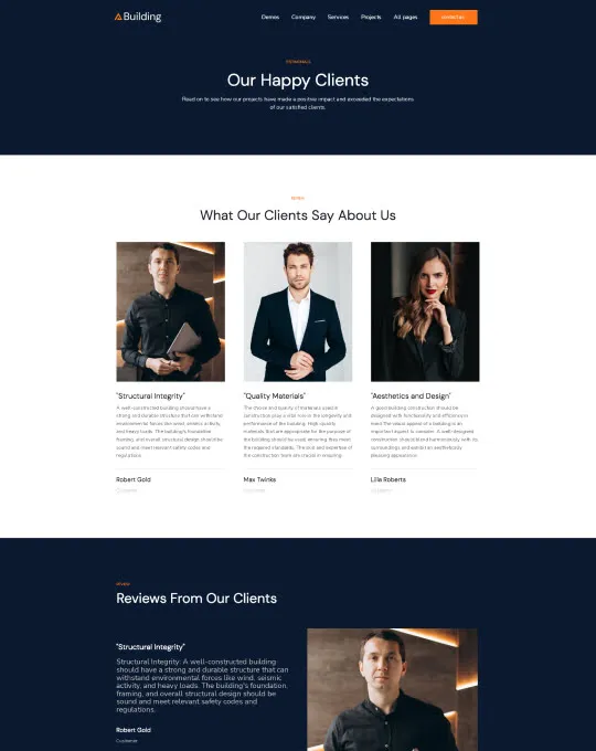 Screen Testimonials