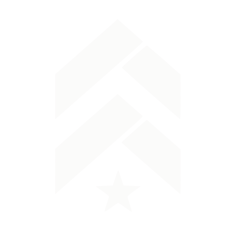 Military rank insignia with two chevrons above a star.