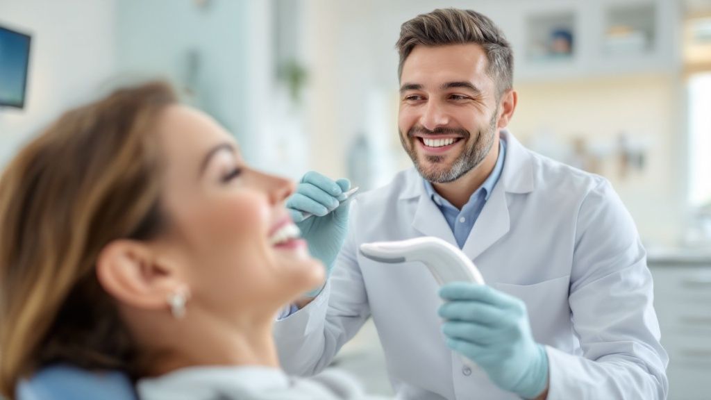 A family smiling happily, representing the local community in Fountain Valley.