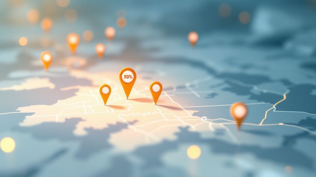 A friendly team member discusses payment options with a smiling patient at the front desk.