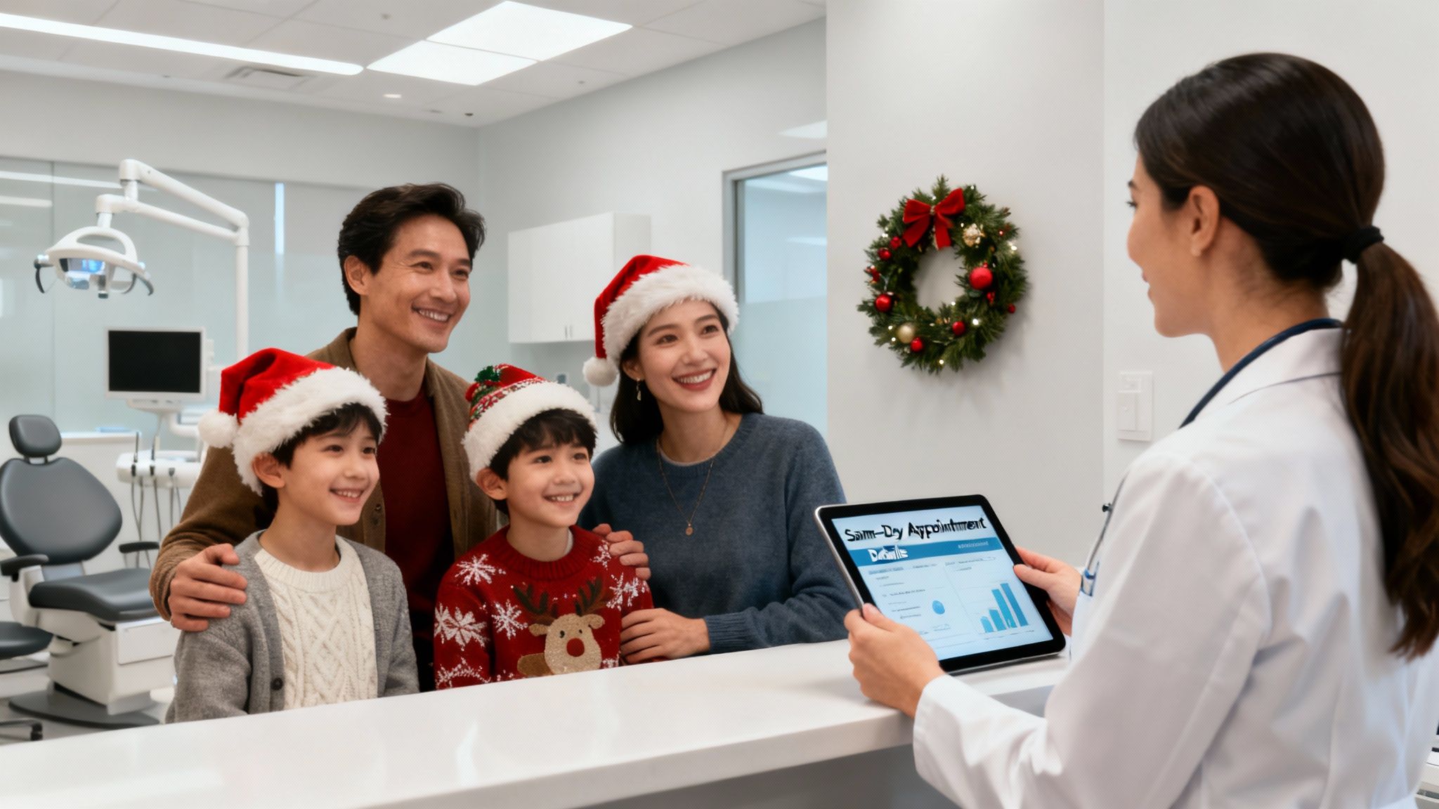 A friendly orthodontist consults with a young patient, creating a welcoming and stress-free atmosphere.