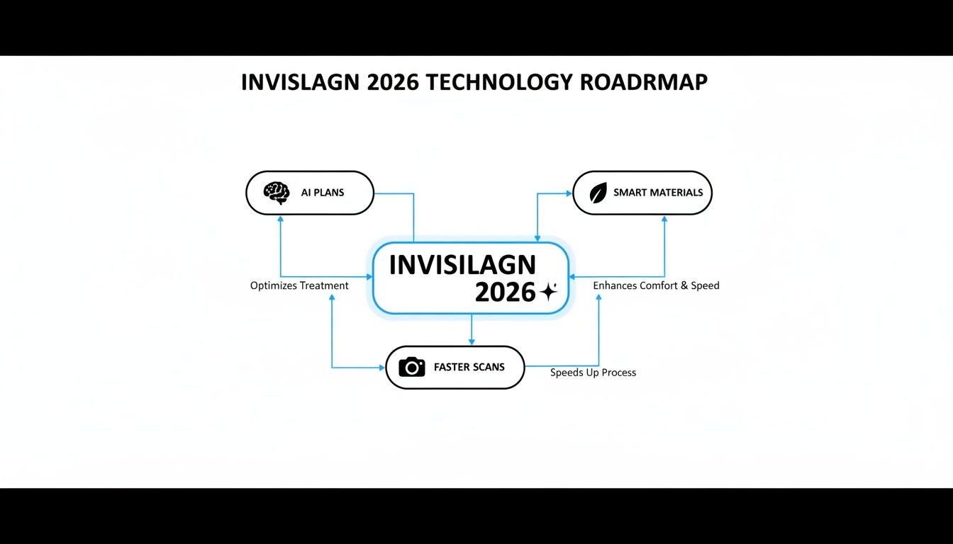 Invisilagn 2026 technology roadmap illustrating how AI, smart materials, and faster scans optimize treatment and comfort.