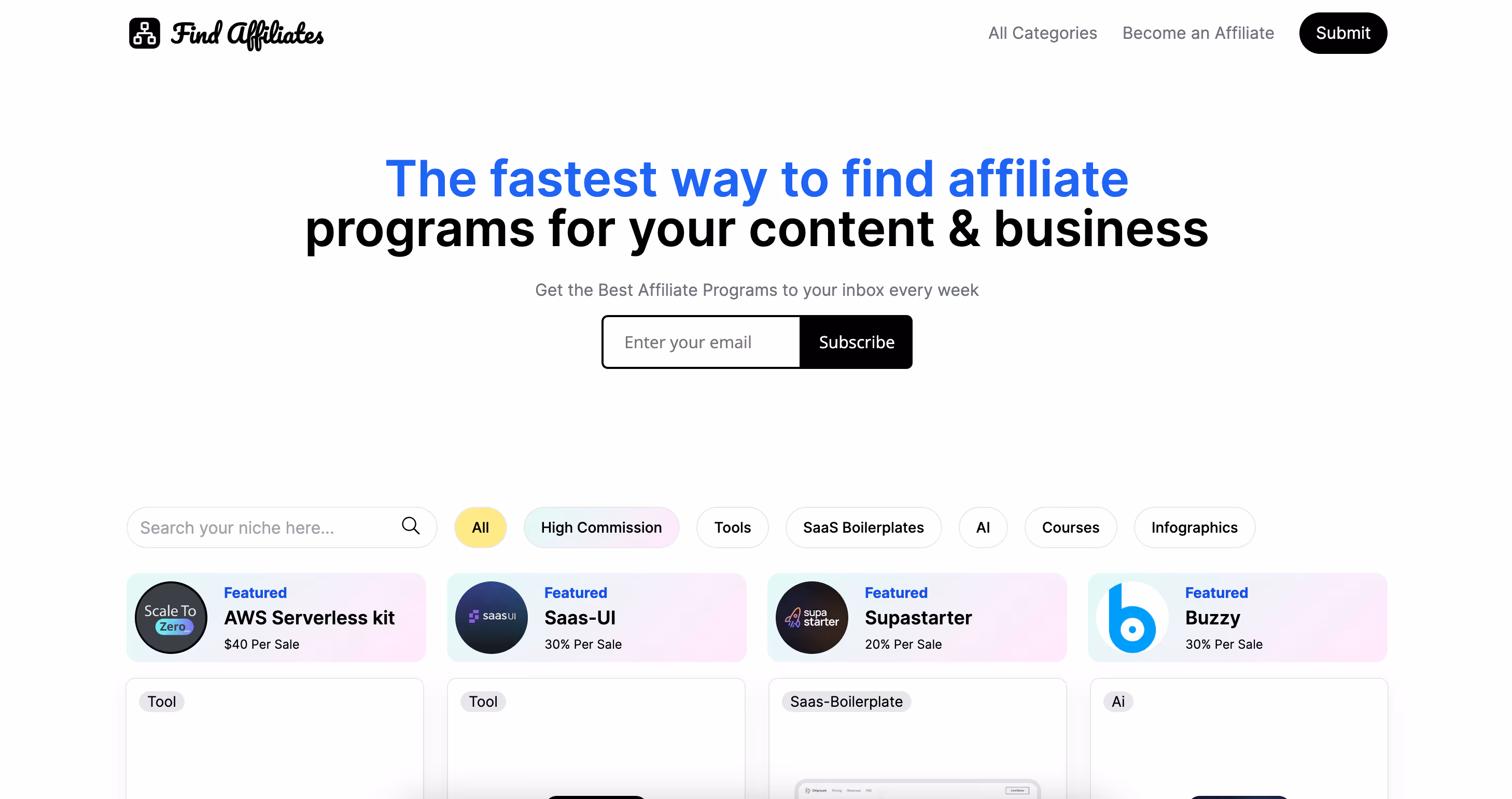 Find Affiliates