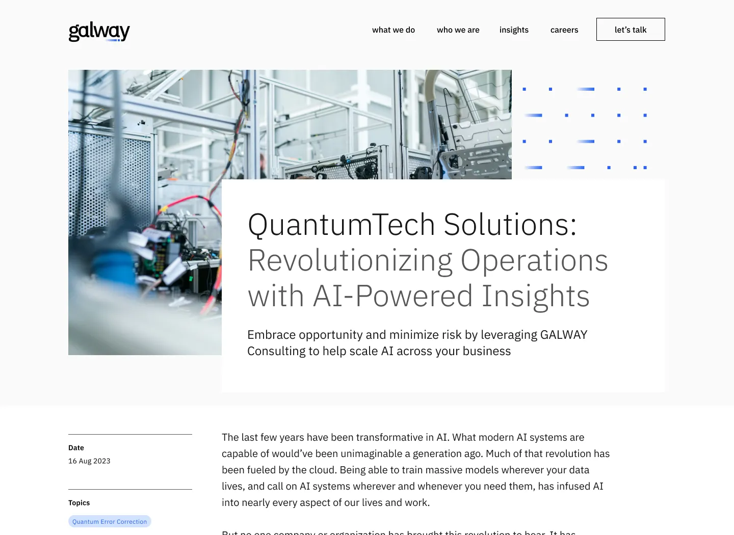 Consulting Webflow Template - Galway - Designed by Azwedo.com and Wedoflow.com