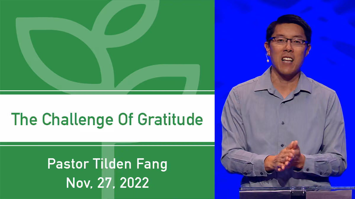 The Challenge of Gratitude