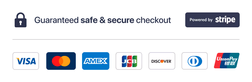 Verified Secure Payment Processing by Stripe
