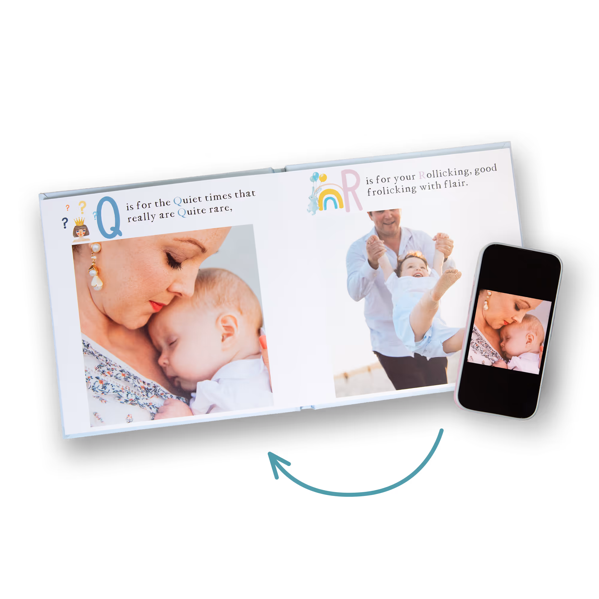 Personalize your Stareworthy books with photos, names, and personal details