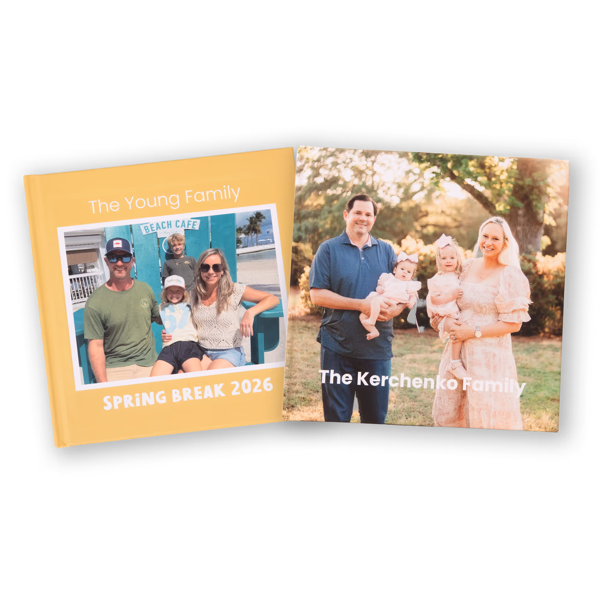 Two custom photo books examples from Stareworthy