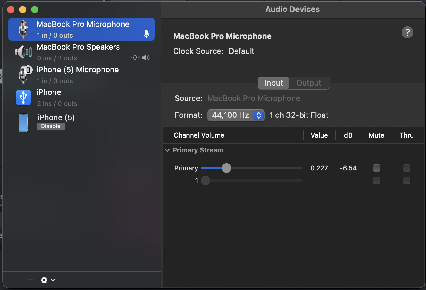 Audio Midi Setup Image