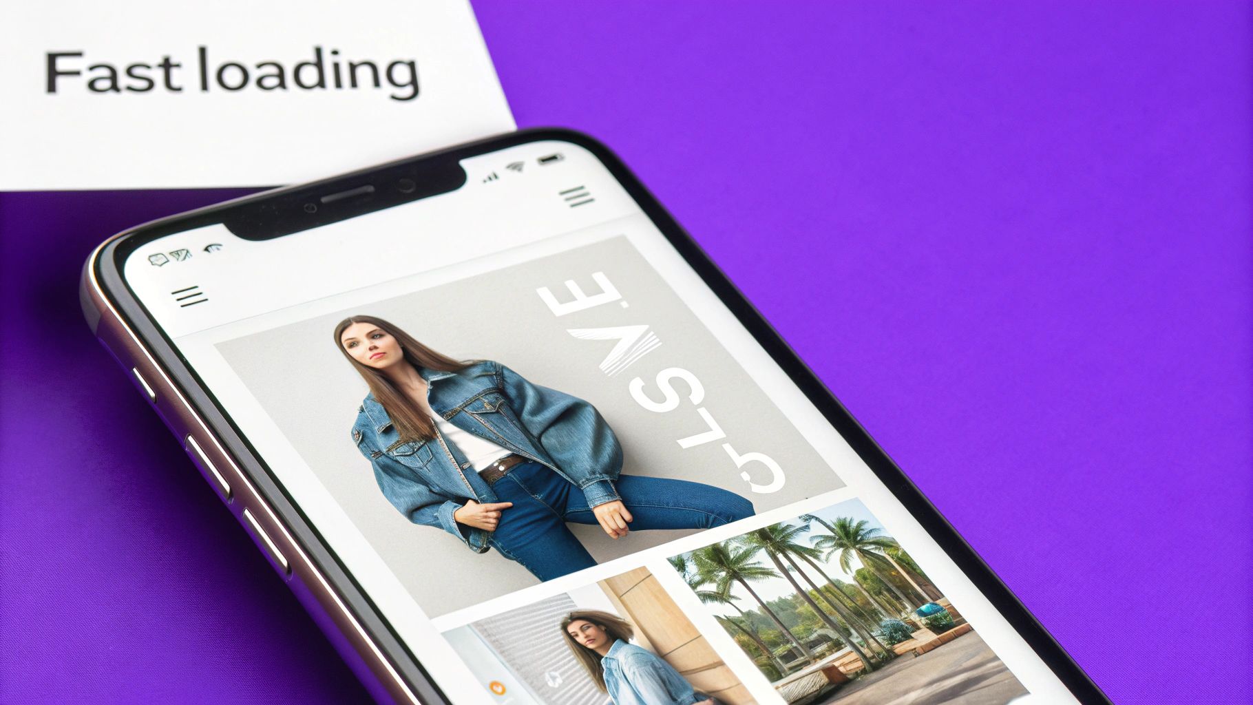 A person interacting with a smoothly designed ecommerce website on a laptop and mobile phone.