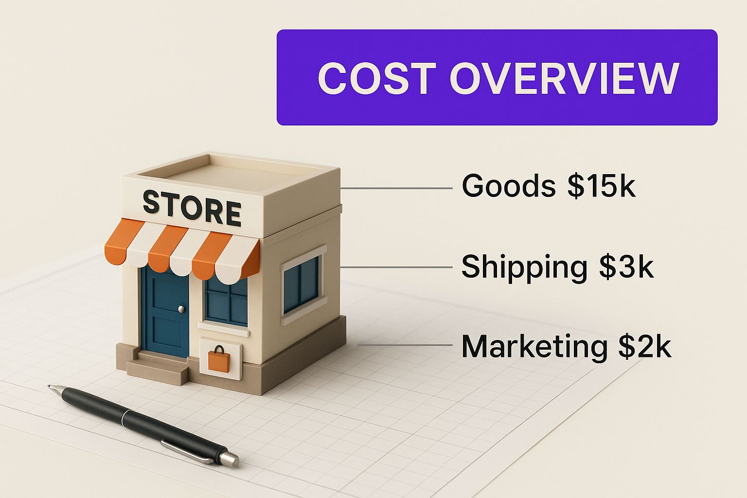 Infographic about ecommerce website development cost
