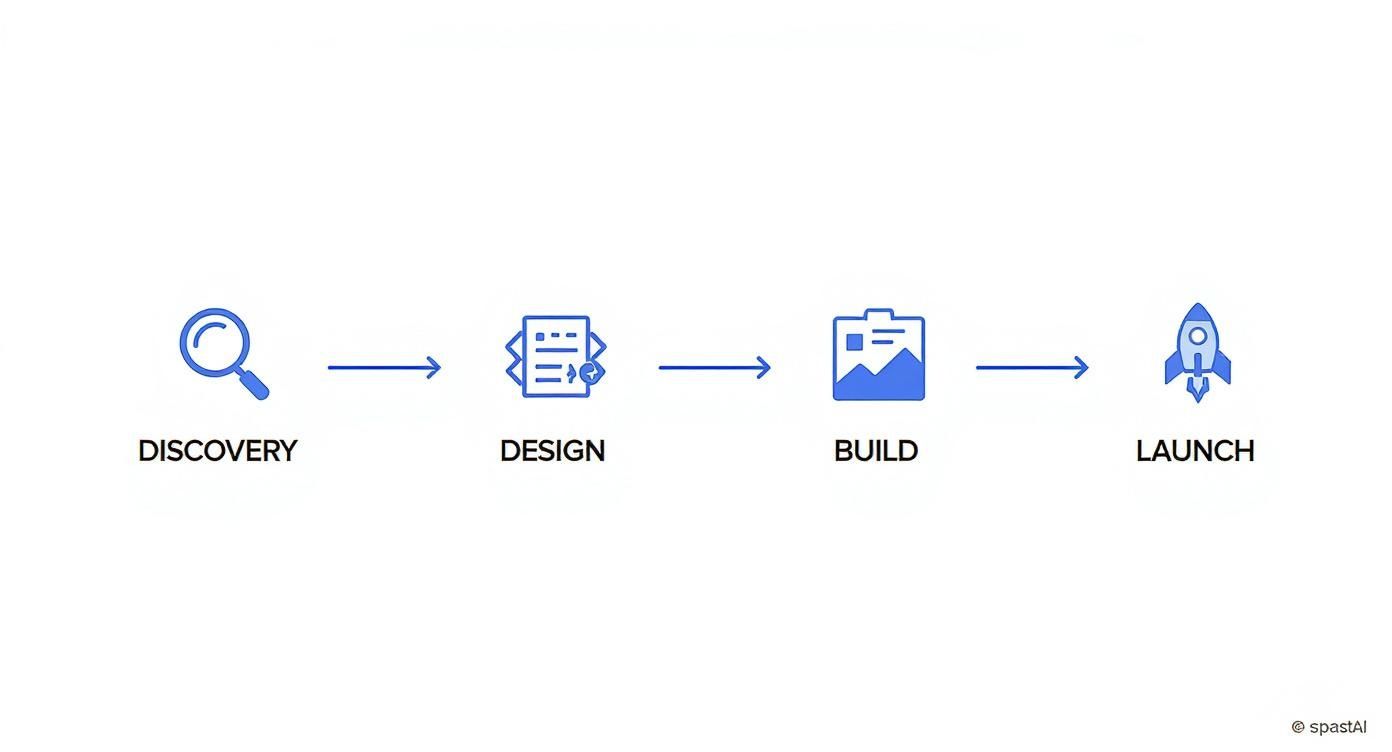 Infographic about website project plan