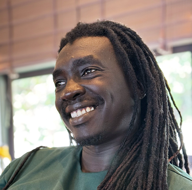 Portrait of Manasseh Mathiang.