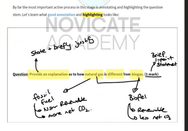 Novicate practice SAC question