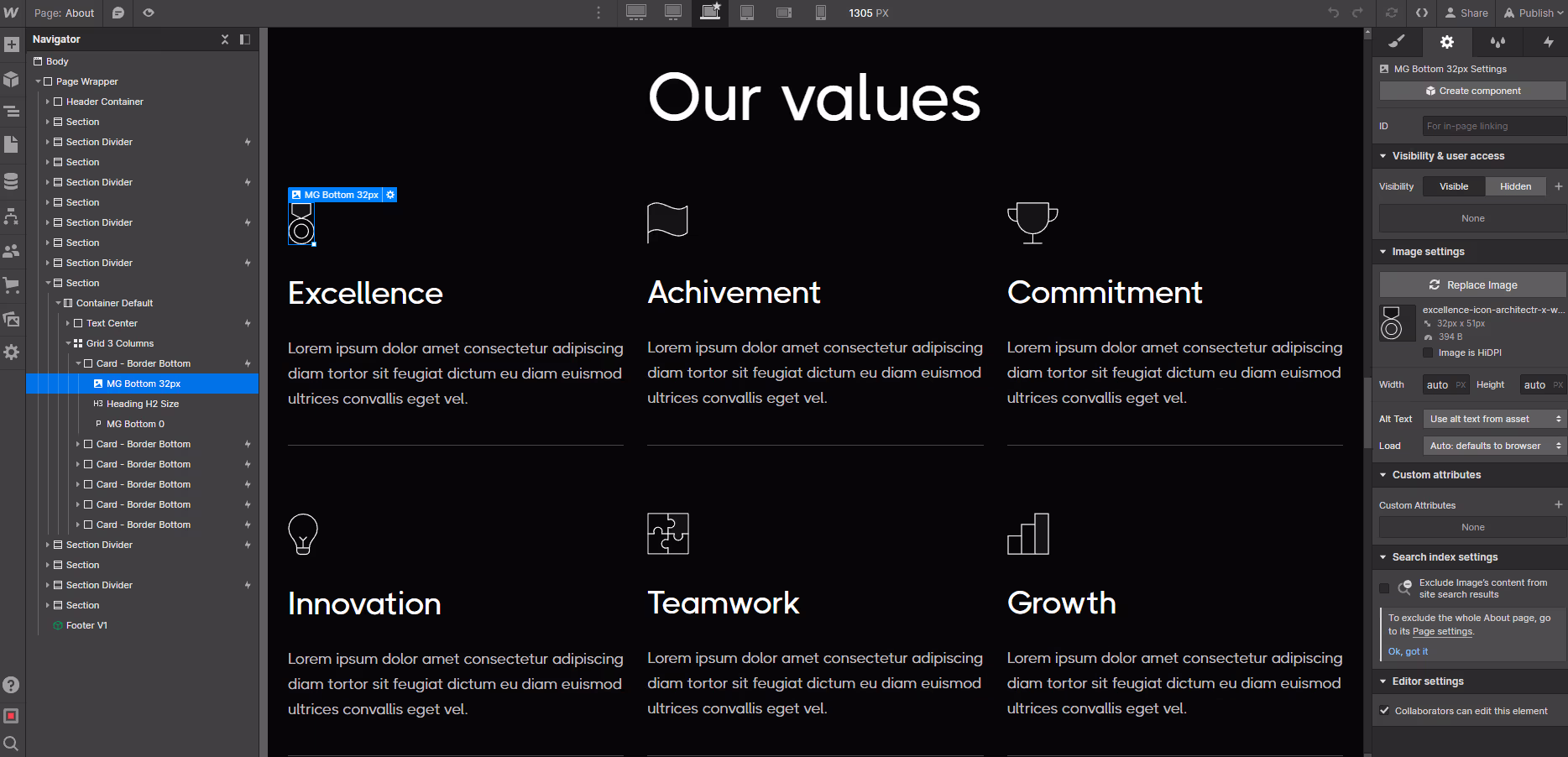 Icons and Graphics - Architectr X Webflow Template